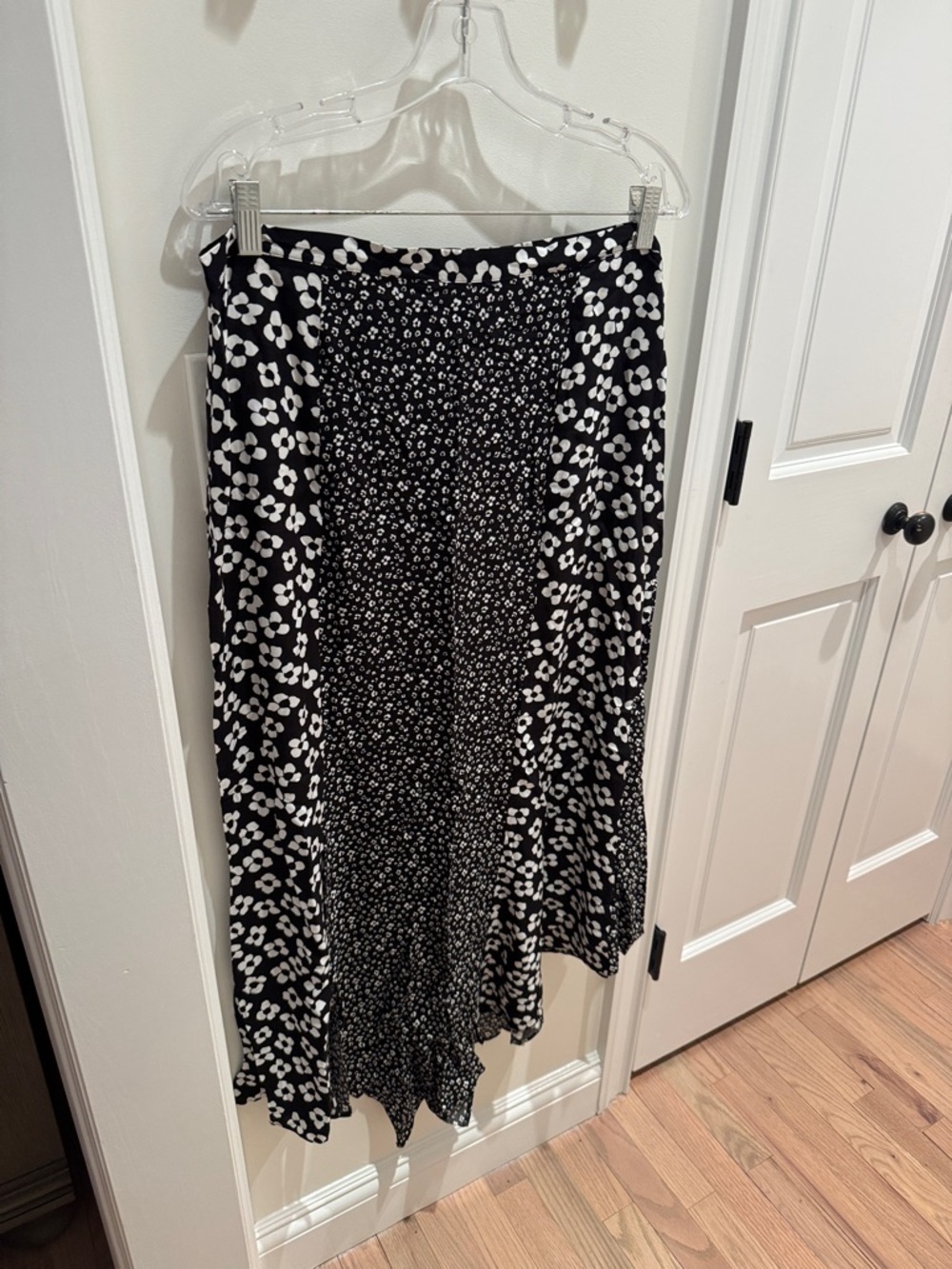 ASOS Black and White Floral Skirt